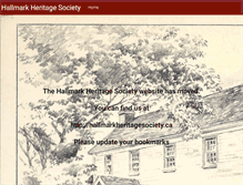 Tablet Screenshot of hallmarksociety.ca